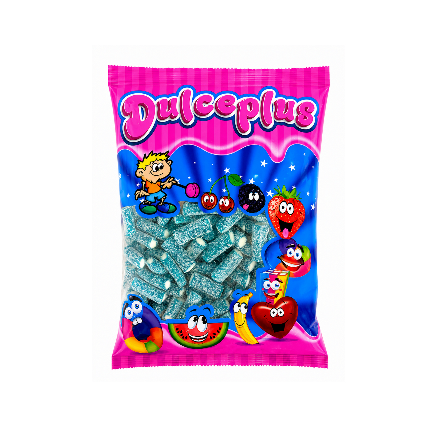 Dulceplus Saure Himbeer Bites Halal Fruchtgummis 1 kg