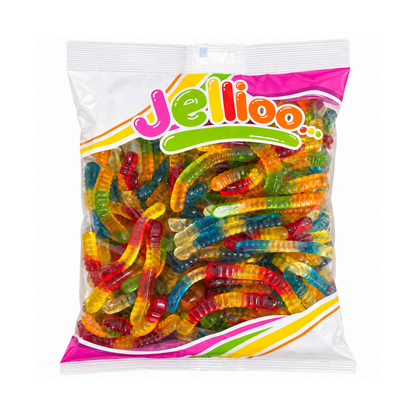 Jellioo Würmer Halal Fruchtgummis 1 kg