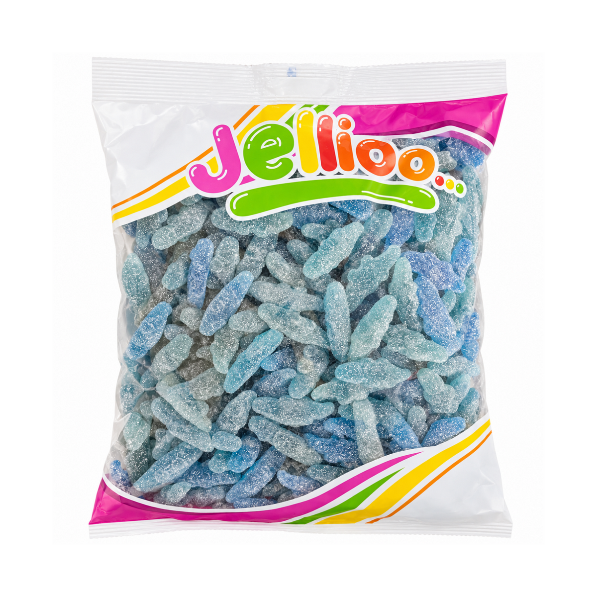 Jellioo Saure Blaue Krokodile Halal Fruchtgummis 1 kg