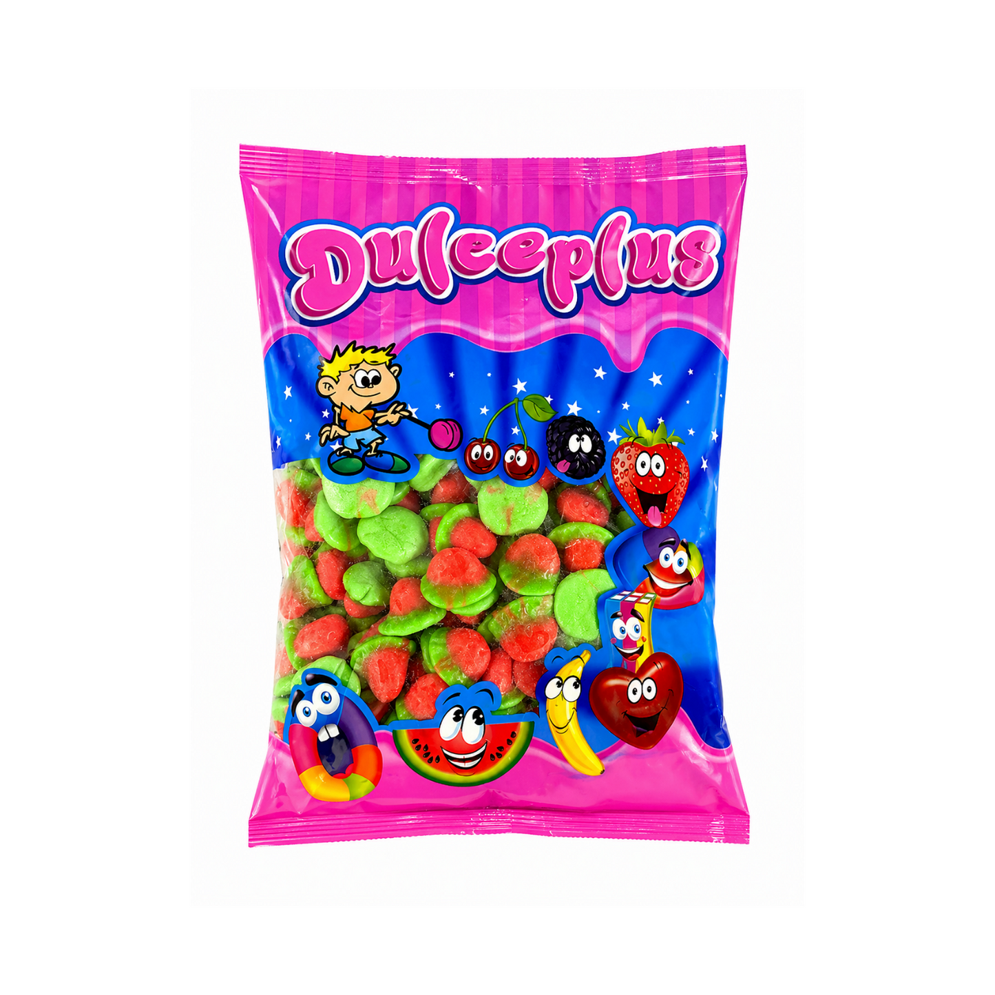 Dulceplus Jelly Filled Erdbeeren Halal Fruchtgummis 1 kg