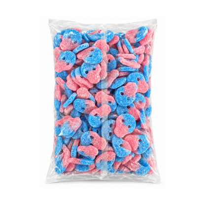 Matthijs Totenköpfe Blaubeere Himbeere Halal/Vegan Fruchtgummis 2 kg