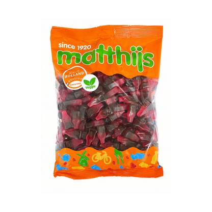 Matthijs Mini Kirsch Cola Flaschen Halal Fruchtgummis 1 kg