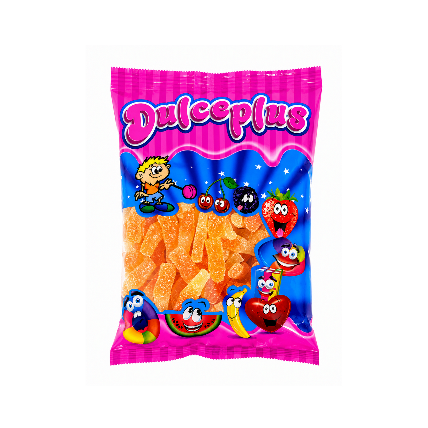 Dulceplus Orange Flaschen Halal Fruchtgummis 1 kg