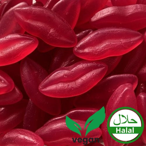 Rote Lippen | Süßigkeiten Tüte Halal/Vegan (350g)