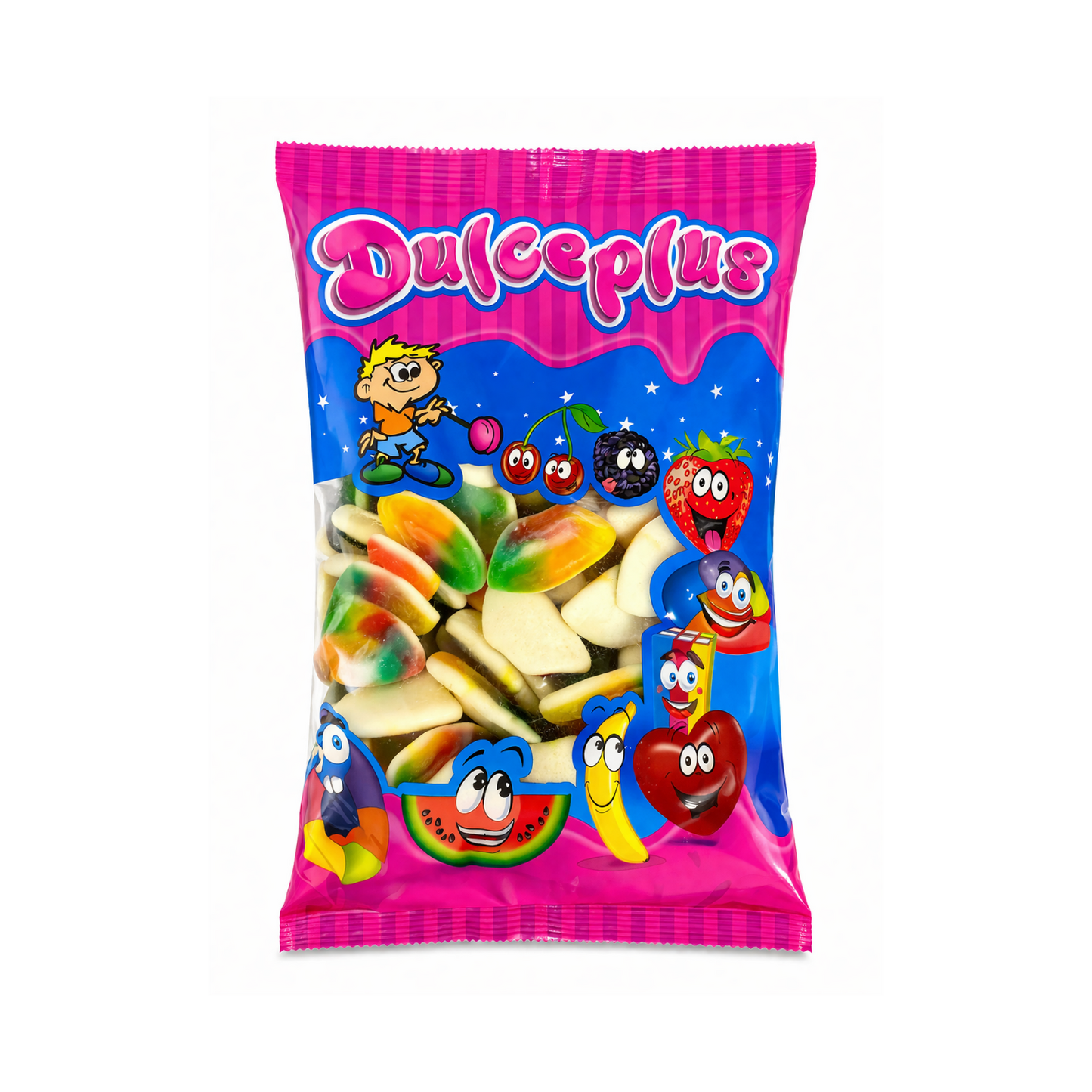 Dulceplus Regenbogen Lippen Halal Fruchtgummis 1 kg