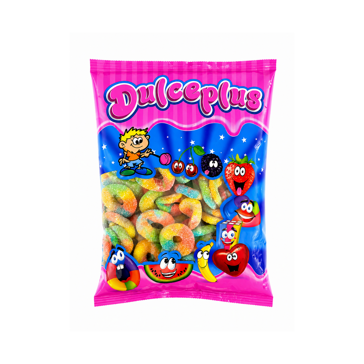 Dulceplus Regenbogen Ringe Halal Fruchtgummis 1 kg