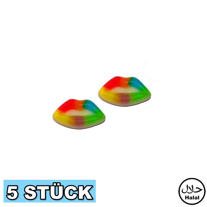 Regenbogen Jelly Lippen (5x)