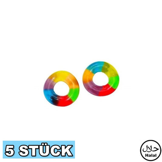 Regenbogen Jelly Ringe (5x)