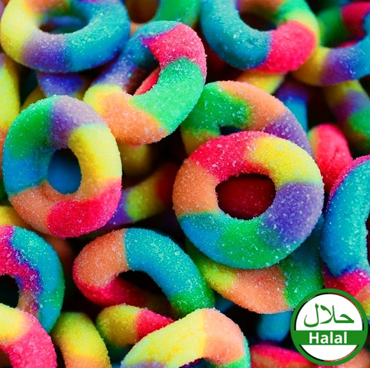 Regenbogen Ringe | Halal Süßigkeiten Tüte (350g)