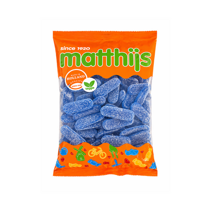 Matthijs Saure blaue Zungen Fruchtgummis Halal/Vegan 800 g