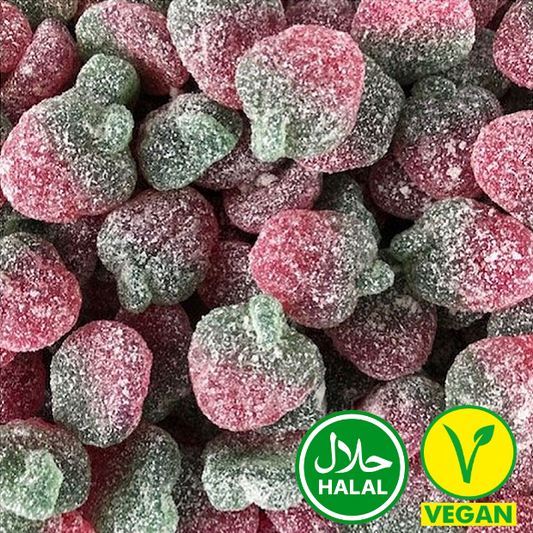 Saure Mini Erdbeeren Halal/Vegan