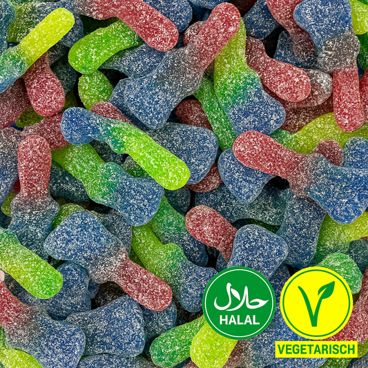 Saure Zungenfärber | Süßigkeiten Tüte Halal/Vegetarisch (350g)