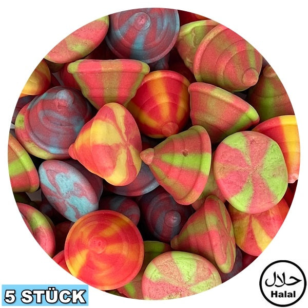 Regenbogen Kreisel (5x)