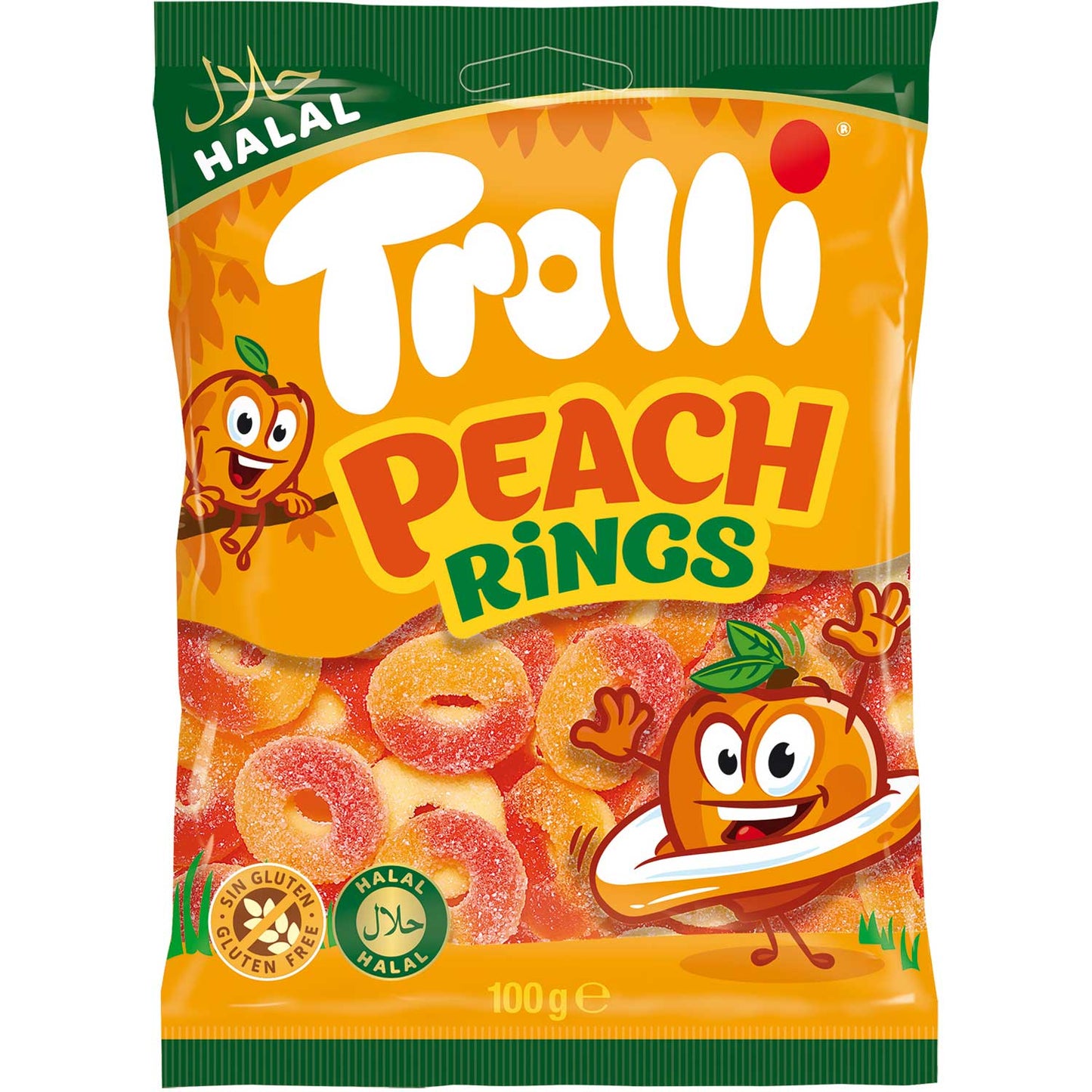 Trolli Peach Rings Halal 100 gr.