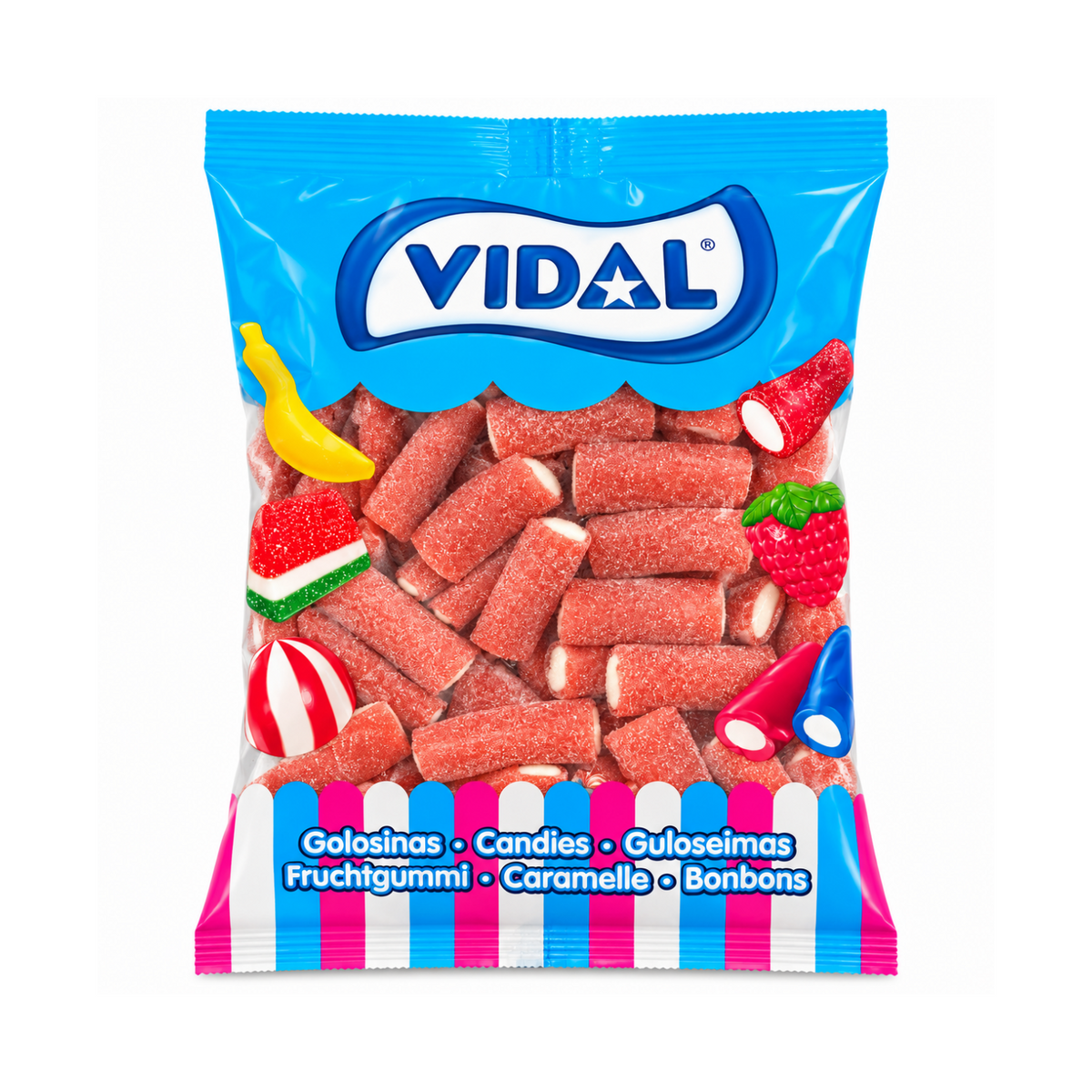 Vidal Raketen Erdbeere XL Fruchtgummis 1 kg