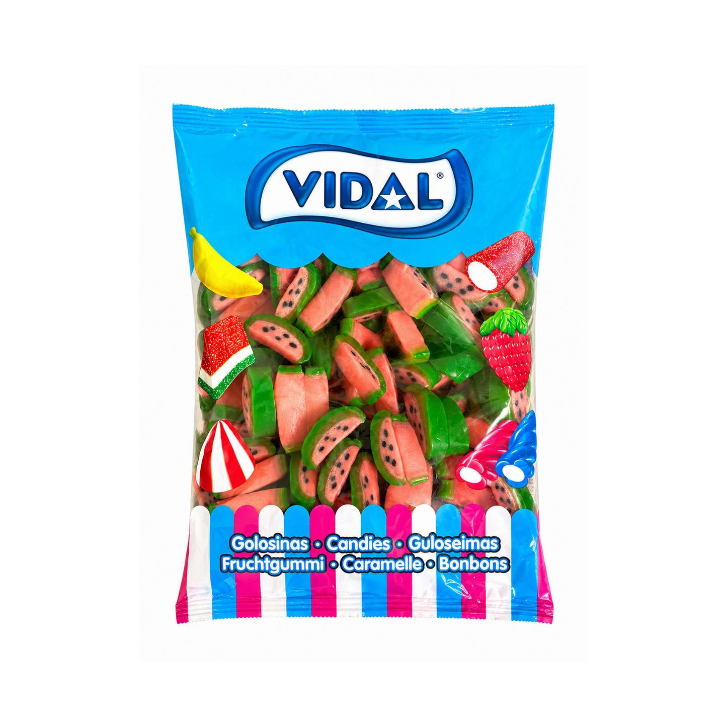 Vidal Wassermelonen Scheiben Fruchtgummis 1 kg