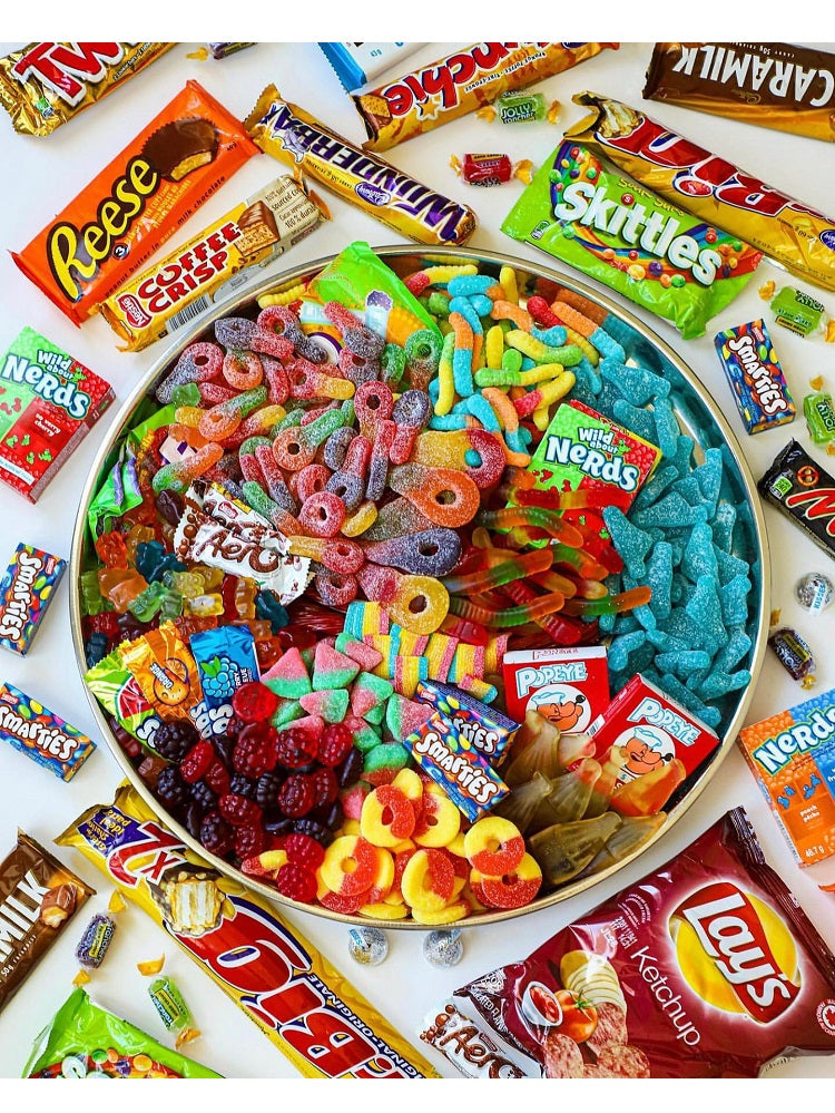 Süßigkeiten Platte | Süßigkeiten Geschenk | Party Platte | Süßigkeiten Mix | Fruchtgummi Mix | Süßigkeiten Mix | Süßigkeiten aus aller Welt | Süßigkeiten selber mixen | Süßigkeiten mischen