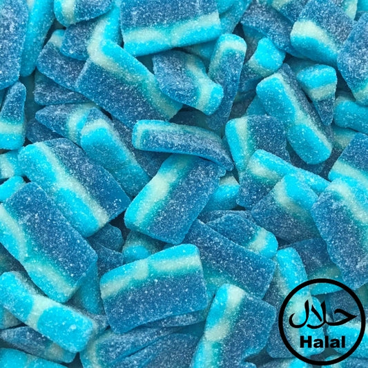 Blaue Himbeerspalten | Halal Süßigkeiten Tüte (350g)