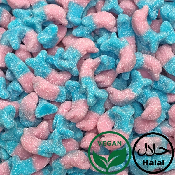 Bubblegum Delfine | Süßigkeiten Tüte Halal/Vegan (450g)