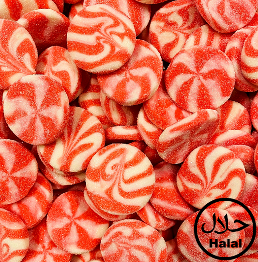 Erdbeer Cream Ufos | Halal Süßigkeiten Tüte (350g)