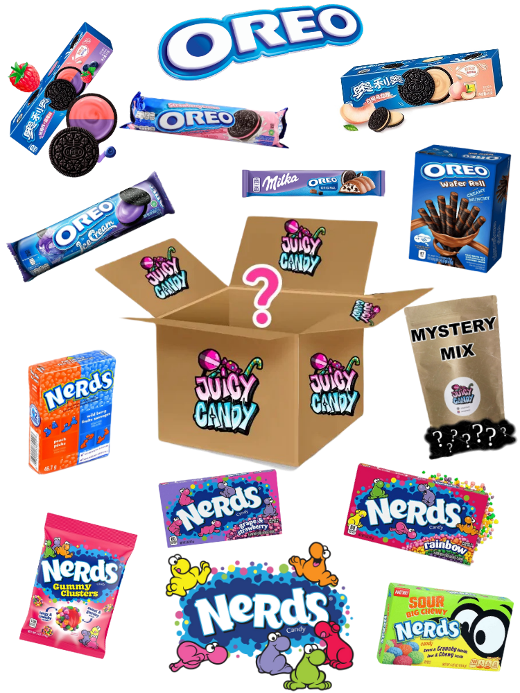 Nerds x Oreo Süßigkeiten Box | Süßigkeiten Mystery Box | Süßigkeiten Überraschungsbox