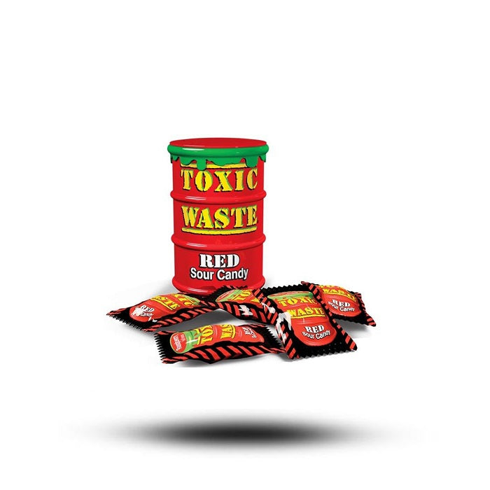 Toxic Waste Red Sour Candy Drum 42 gr.