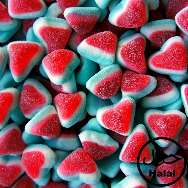 Blau/Rote Herzen | Halal Süßigkeiten Tüte (350g)
