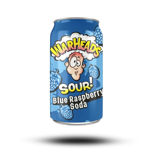 Warheads Sour Blue Raspberry Soda | Amerikanische Süßigkeiten | Süßigkeiten aus aller Welt