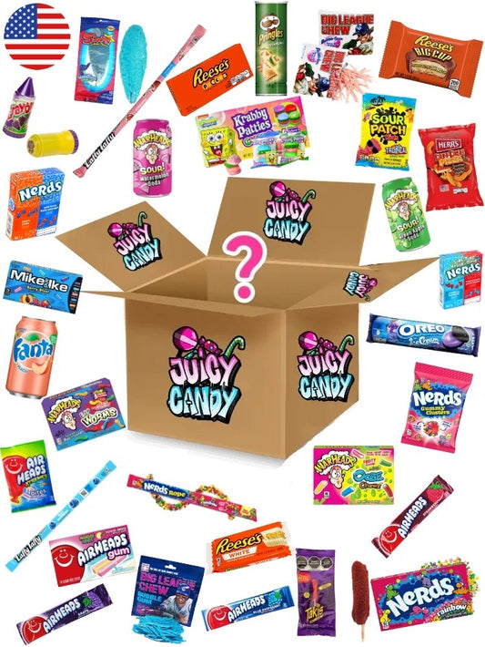 Süßigkeiten Box | Candy Mystery Box | XL Süßigkeiten Box | Candy Box | Candy Mystery Box Blau | Süßigkeiten aus aller Welt | Amerikanische Süßigkeiten
