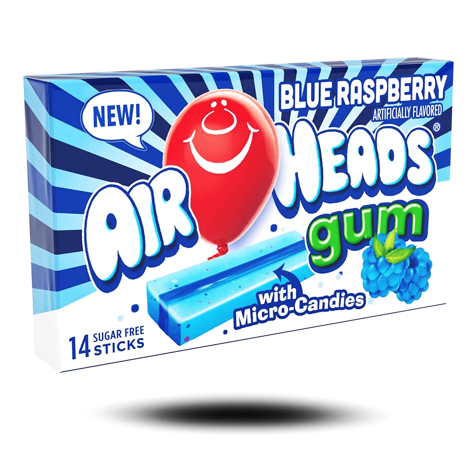 AirHeads Gum Blue Raspberry | Amerikanische Süßigkeiten | Süßigkeiten aus aller Welt